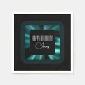 Modern Emerald Green Serviette (Vorderseite)