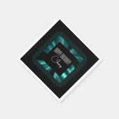 Modern Emerald Green Serviette (Ecke)