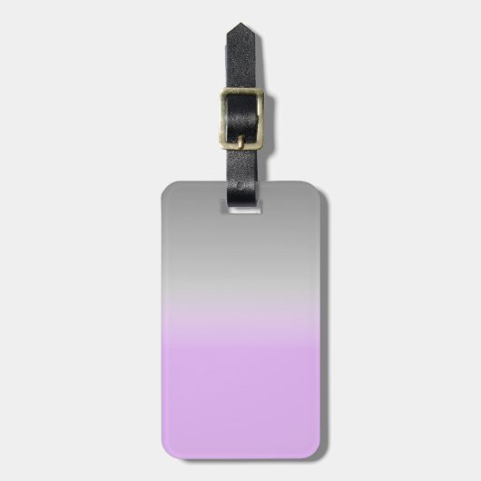 modern emerald ombré personalized gepäckanhänger (Vorderseite vertikal)