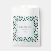 Modern Emerald Terrazzo & Confetti Geschenktütchen (Vorderseite)