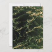 Modern Emerald Watercolor Geode BarefootBride™ (Rückseite)