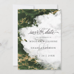Modern Emerald Watercolor Geode BarefootBride™