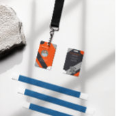 Modern Employee Photo ID Company Security QR Ausweis