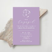 Modern Engagement Invitation Designs Lavender Einladung