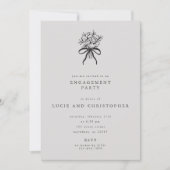 Modern Engagement Party Invitation Einladung (Vorderseite)