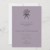 Modern Engagement Party Invitation Einladung (Vorderseite)