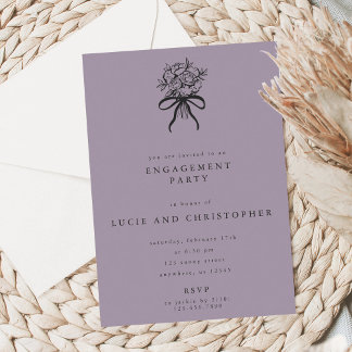 Modern Engagement Party Invitation Einladung