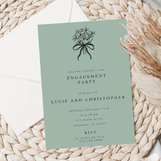 Modern Engagement Party Invitation Einladung