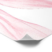 Modern Engagement She Said Yes Coquette Pink Bow Poster (Ecke)