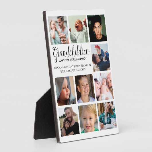 Modern | Enkel | FotoCollage Fotoplatte (Seite)