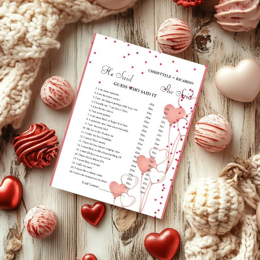 Modern Er sagte, sie habe Brautparty-Spielkarte ge Ankündigung