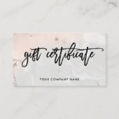 Modern erröten rosa und grauer rabattkarte (Vorderseite)