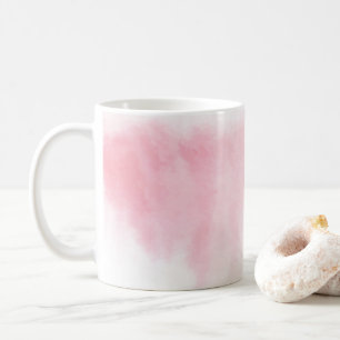 Modern erröten rosa Watercolor-Tasse Kaffeetasse