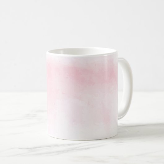 Modern erröten rosa Watercolor-Tasse Kaffeetasse (VorderseiteRechts)