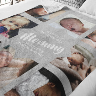 Modern   Erster Muttertag   Foto Collage Fleece 