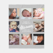 Modern | Erster Muttertag | Foto Collage Fleece (Vorderseite)