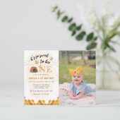 Modern Es ist so süß, das erste Foto zu sein Einladungspostkarte (Stehend Vorderseite)