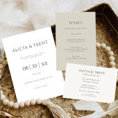 Modern Estate RSVP Card | Minimalist Elegant Karte