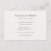 Modern Estate RSVP Card | Minimalist Elegant Karte (Vorderseite)