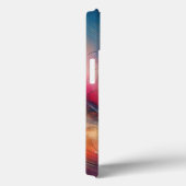 Modern Ethereal Cloud Flow Phone Case Vibrant Blue (Rückseite / Rechts)