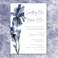 Modern etwas Blue Iris Brautparty