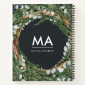 Modern eucalyptus botanical foliocide ursprünglich notizblock (Rückseite)