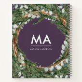 Modern eucalyptus botanical foliocide ursprünglich notizblock (Rückseite)