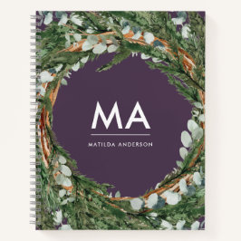 Modern eucalyptus botanical foliocide ursprünglich notizblock