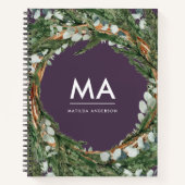 Modern eucalyptus botanical foliocide ursprünglich notizblock (Vorderseite)