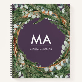 Modern eucalyptus botanical foliocide ursprünglich notizblock