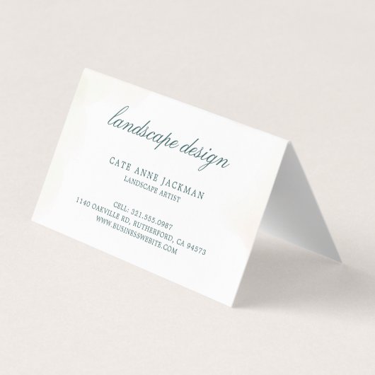 Modern Eucalyptus Greenery QR Code Elegant Visitenkarten (Rückseite)