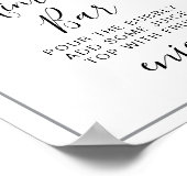 Modern Eucalyptus Greenery Wedding Poster (Ecke)