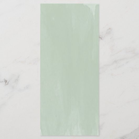 Modern eucalyptus Place Einstellung Danke Karte (Rückseite)