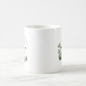 Modern Eucalyptus Wreath Custom Business Logo Kaffeetasse (Mittel)