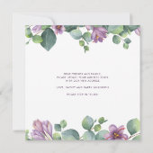 Modern Eukalyptus florale Grünpflanzen Bewegung Ankündigung (Rückseite)