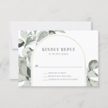 Modern Eukalyptus Gold Arch Wedding