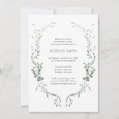 Modern Eukalyptus Greenery Bridesmaids Luncheon Einladung (Vorderseite)