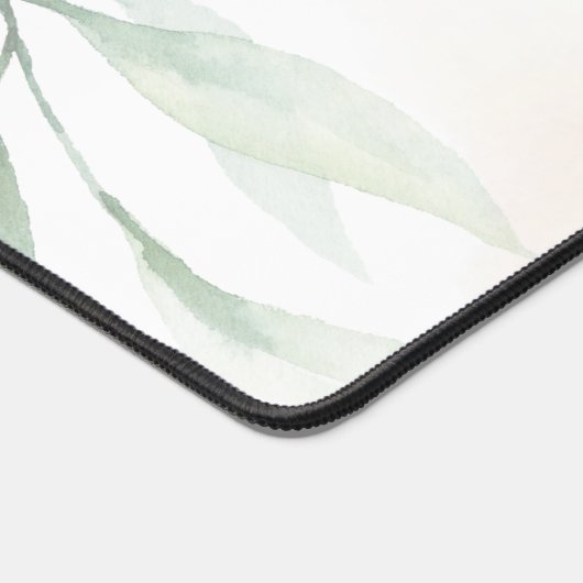 Modern Eukalyptus Greenery Elegant Rustikal Schreibtischunterlage (Ecke)