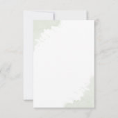 Modern Eukalyptus Greenery Gold Geometric Wedding RSVP Karte (Rückseite)