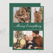 Modern Everything Christmas Holiday Card Feiertagskarte (Vorne/Hinten)