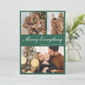 Modern Everything Christmas Holiday Card Feiertagskarte (Stehend Vorderseite)