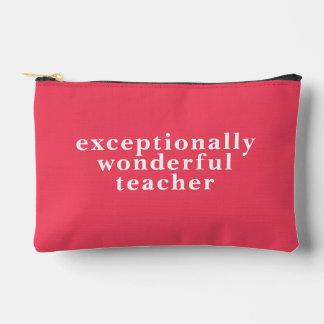 Modern Exceptionally Wonderful Teacher | Dark Pink Zubehörtasche