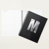 Modern Executive Monogram | Bold Silver Foil Planer (Anzeige)