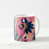 Modern exotic pattern with leopard skin. Creative Kaffeetasse (VorderseiteRechts)