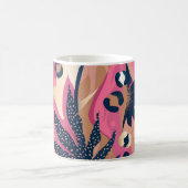 Modern exotic pattern with leopard skin. Creative Kaffeetasse (Mittel)