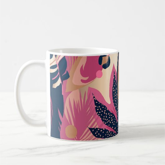 Modern exotic pattern with leopard skin. Creative Kaffeetasse (Links)