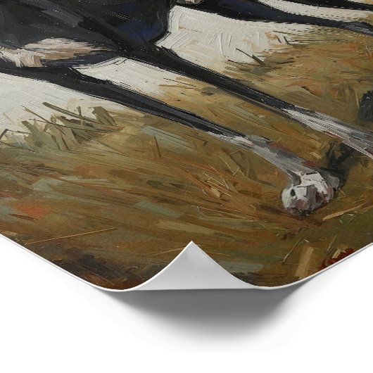  Modern Expressionist Dog Art Poster (Ecke)