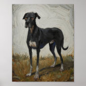  Modern Expressionist Dog Art Poster (Vorne)