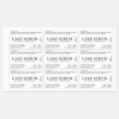 Modern Eyelash Beauty Product Mascara Tube Label Etiketten (Blatt)