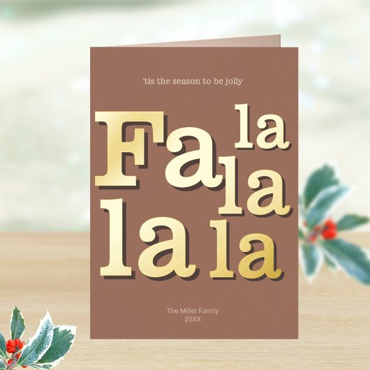 Modern Fa La Mocha Einfach Minimal Chic Gold